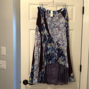 Anthropologie Ava Pleated Maxi Skirt